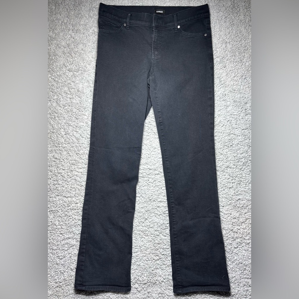 Express Jeans Womens 8 Editor Boot Cut Low Rise Denim Minimalist Stretch Classic